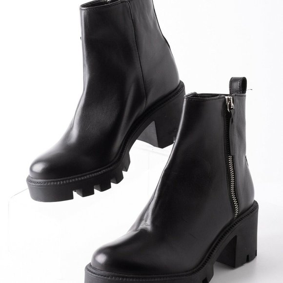zara womens black boots